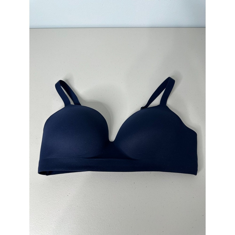 Soma‎ Enbliss Wireless Smooth Lightly Lined Bra 38C Navy Blue